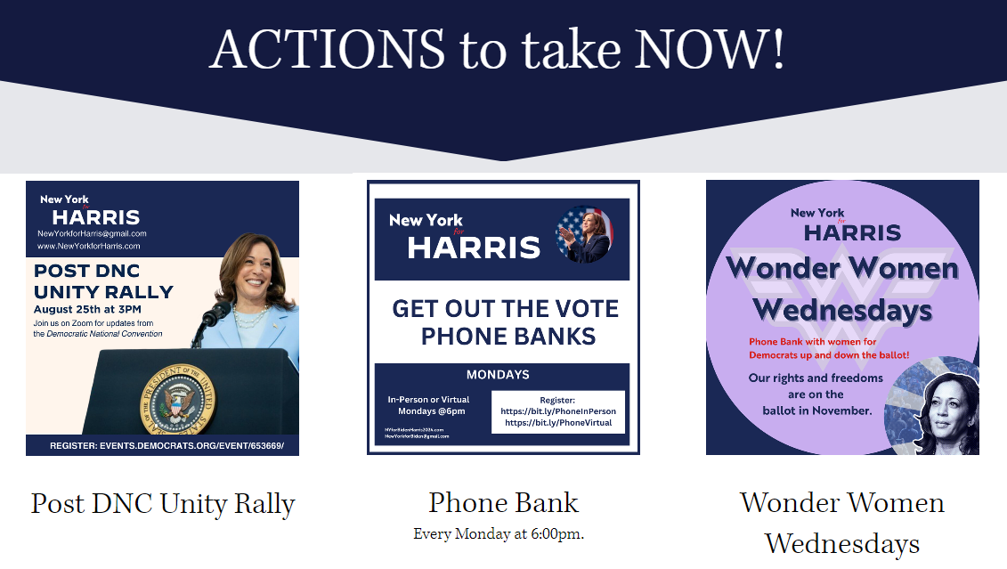 New York for Harris Action Events